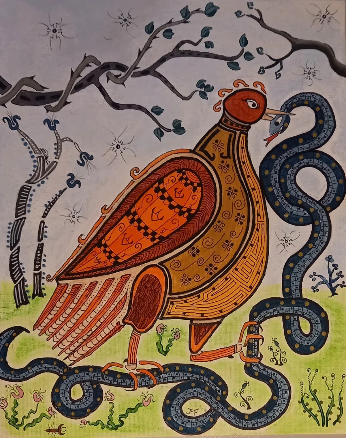 Poule et vipère