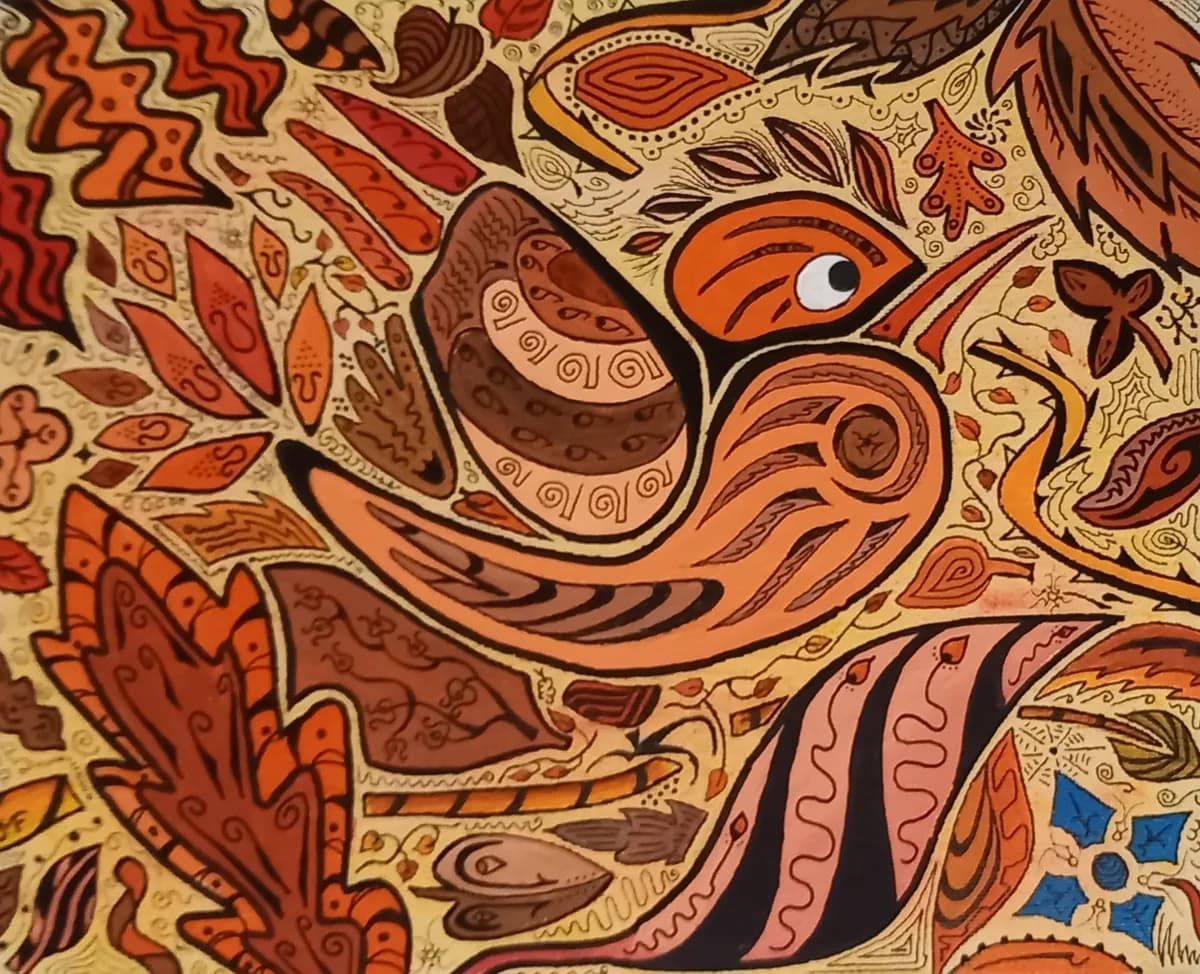 L'oiseau orange