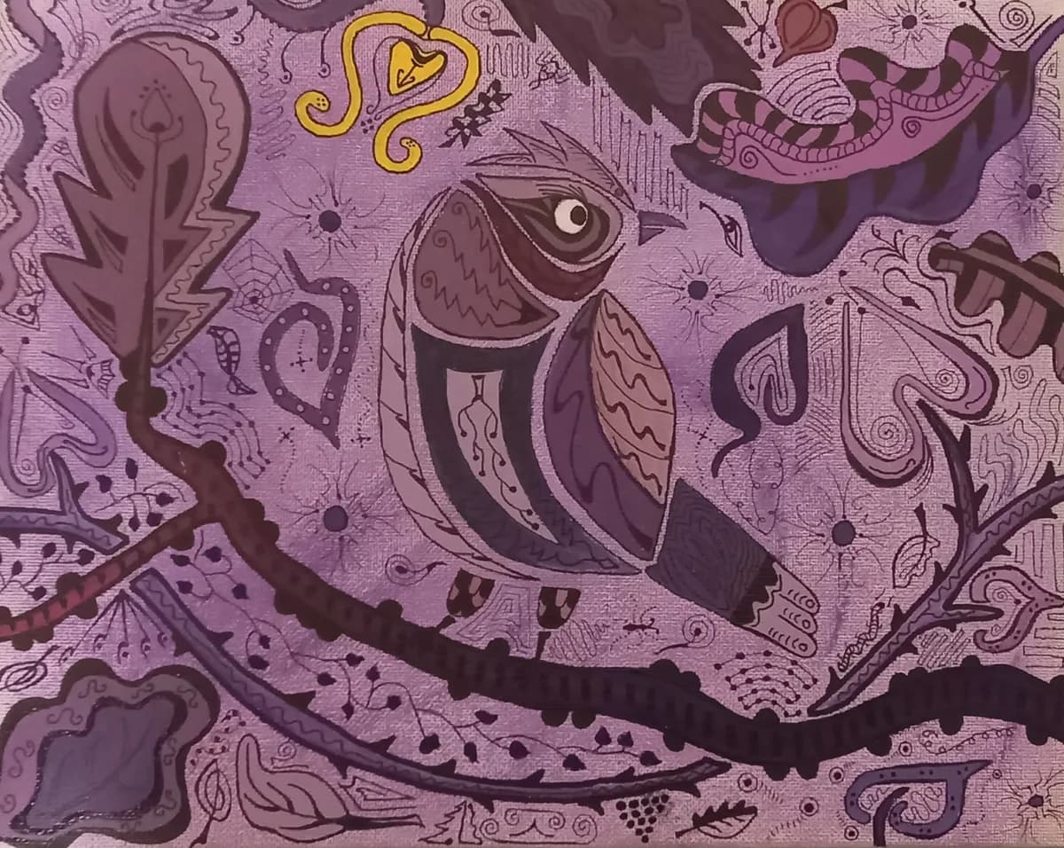 L'oiseau violet