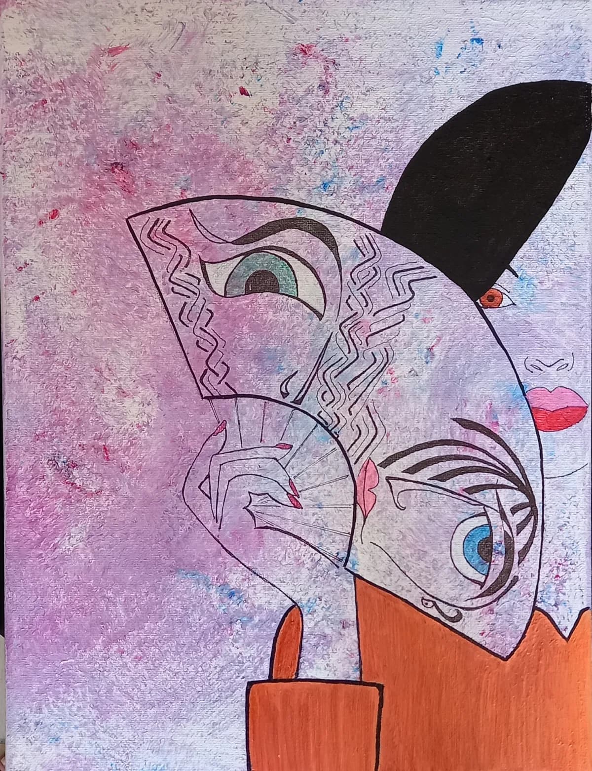 Triptyque à l'éventail