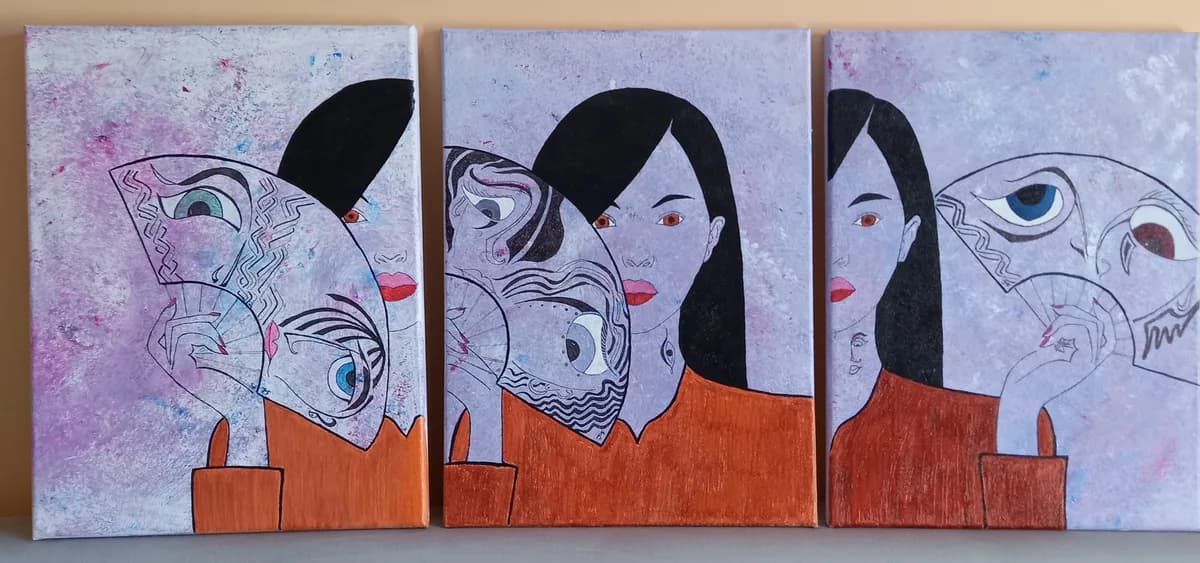 Vue d'ensemble : Triptyque à l'éventail
