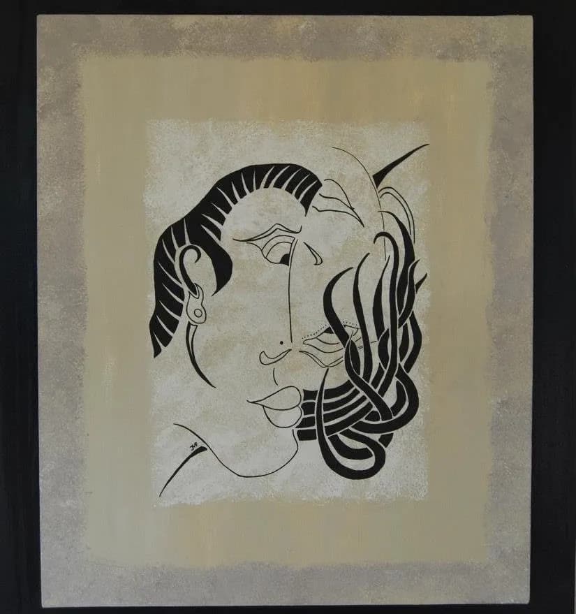 Face à Face sur fond beige