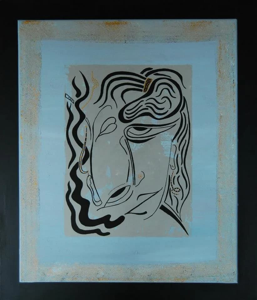 Face à Face sur fond bleu