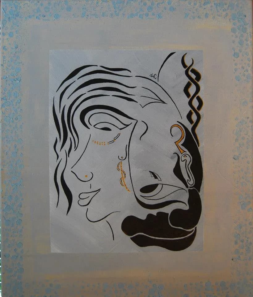 Face à Face sur fond bleuté