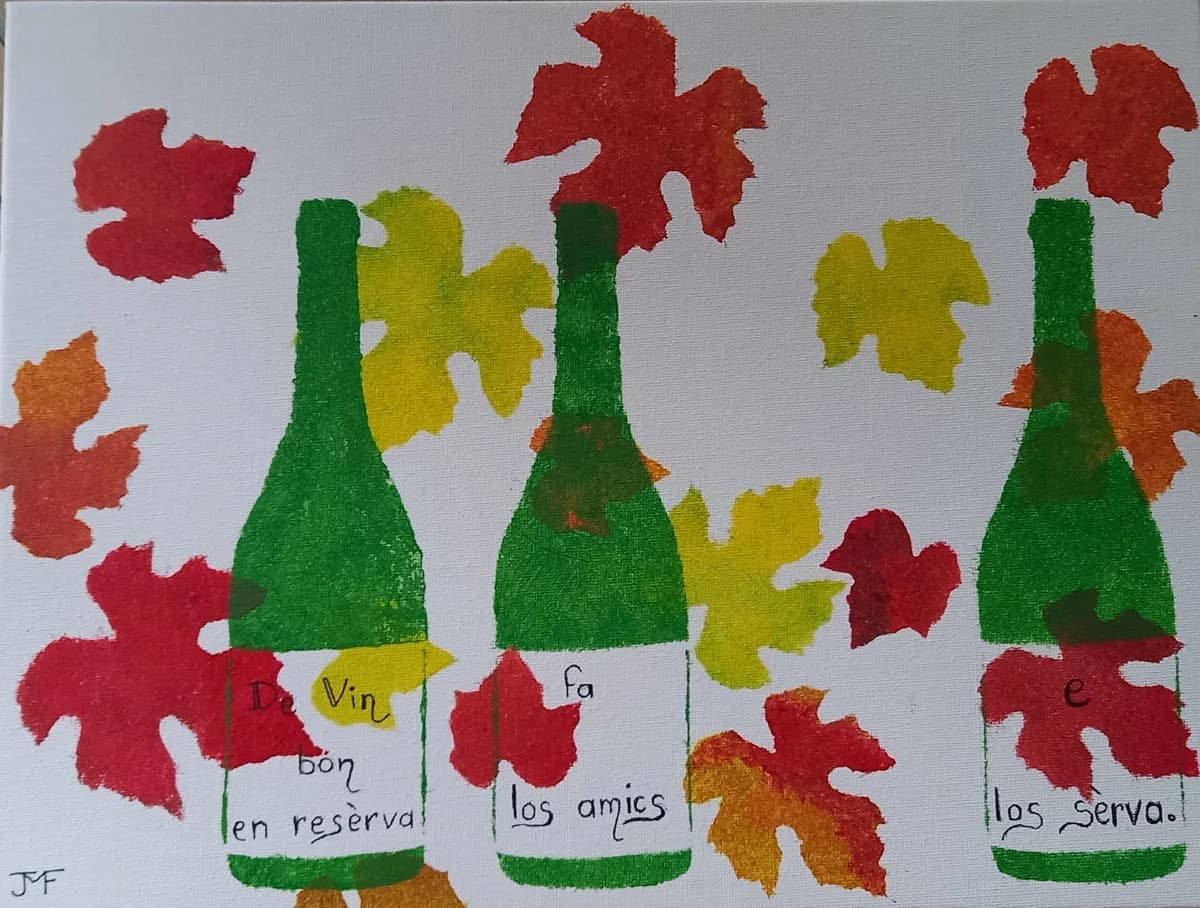 "De vin bon en réserva fa los amics e las serva." dicton occitan
"Bon vin en réserve fait les amis et les conserve."